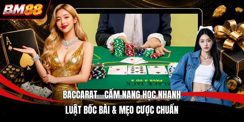 Baccarat - Cẩm Nang Học Nhanh Luật Bốc Bài & Mẹo Cược Chuẩn
