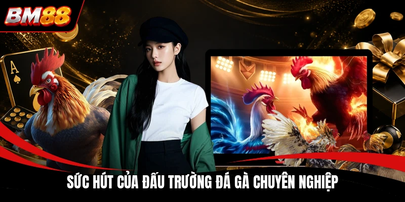 Sức hút của đấu trường đá gà chuyên nghiệp